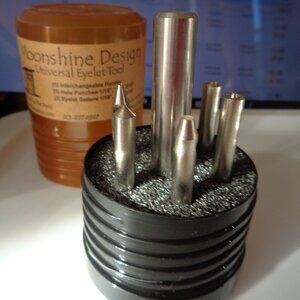 Moonshine Designs Universal Eyelet Tool Set Scrapbooking Paper Crafts = M